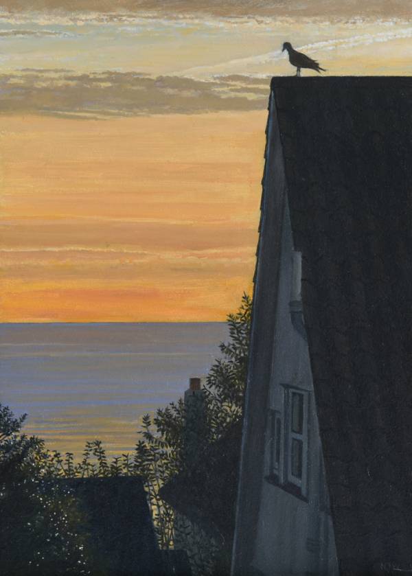 - Oil on Board, Painting by Nick J Williams, measuring 18 x 13 cm (H x W) framed at 34 x 28 cm £700